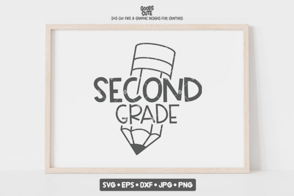 Back to School 2nd Grade SVG Graphics & Crafts for Branding