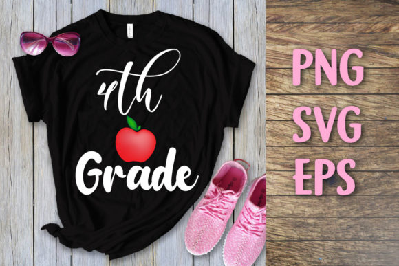 Back to School 4th Grade Svg T-shirt Graphics