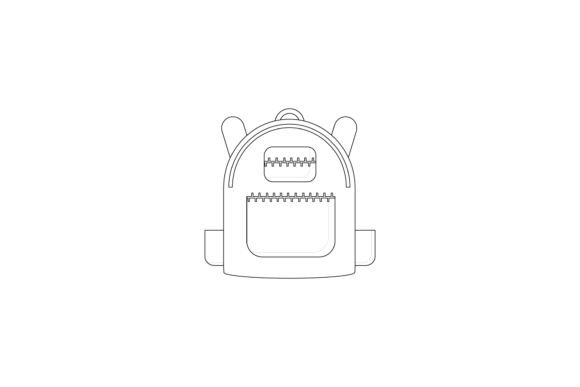 Back to School Backpack Outline: An Icon That Carries Your Brand