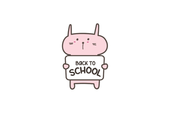 Back to School Bunny Note Svg Icons and Graphics Review