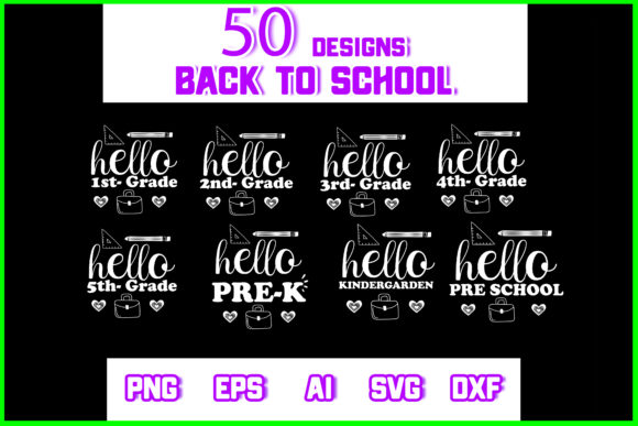 Back to School Designs Bundle: Graphics & Crafts for Real Projects