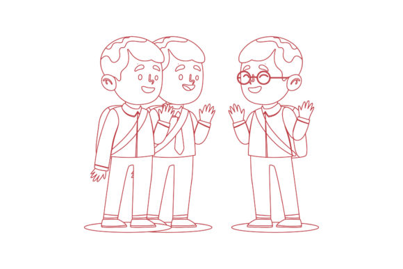 Back to School Icon Coloring Pages