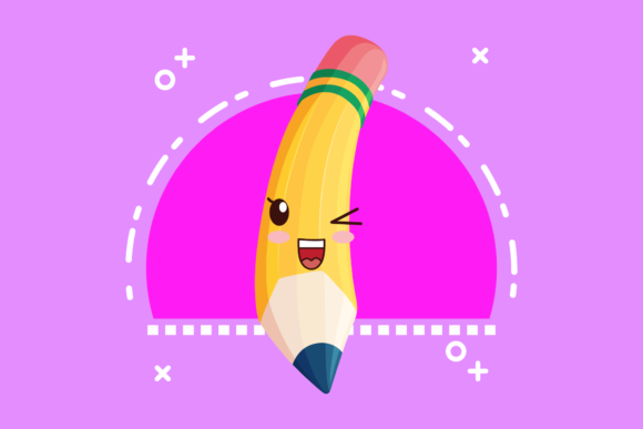 Back to School Pencil Kawaii: Playful Graphics & Icons