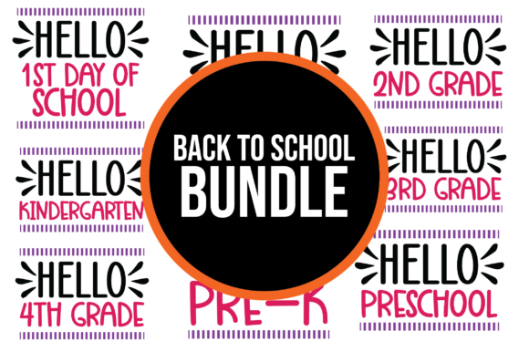 Back to School SVG File Bundle