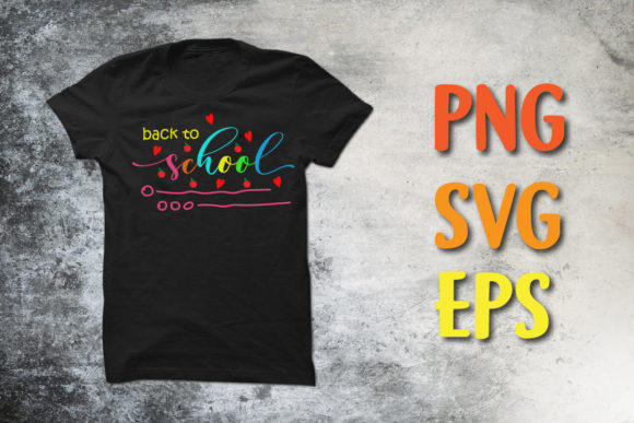Back to School Svg T-shirt Design