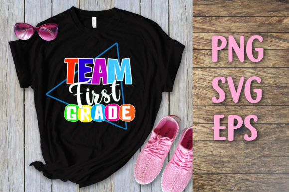 Back to School Team 1st Grade Svg: Graphics for T-Shirt Designs