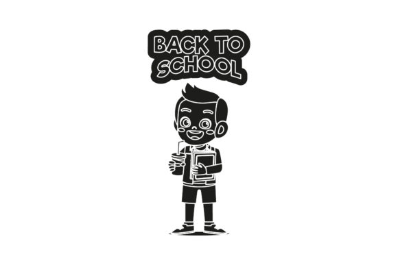 Back to School Vector White Line Style Graphics Freebies