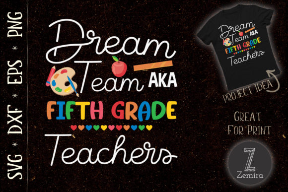 Dream Team Fifth Grade Back to School Graphics