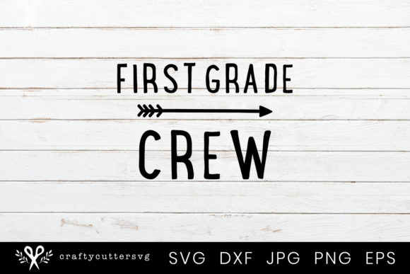 First Grade Crew - Arrow Clipart Back to School