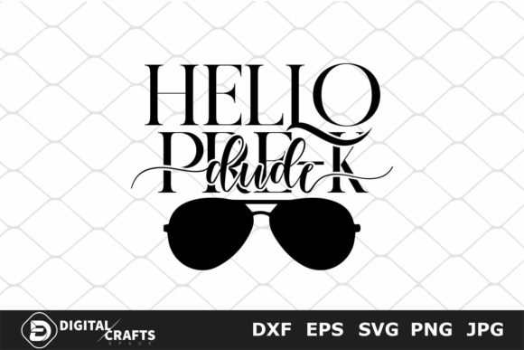 Hello Pre-k Dude, Back to School SVG