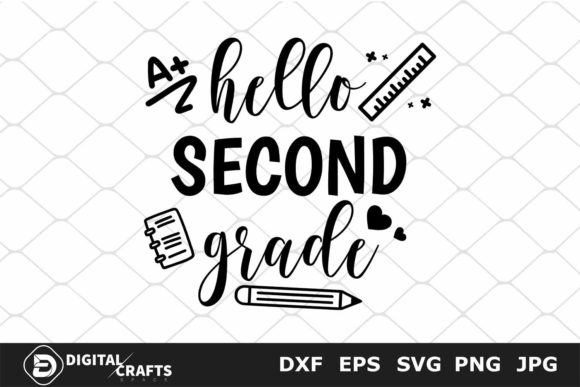 Hello Second Grade SVG – Back to School Design Review