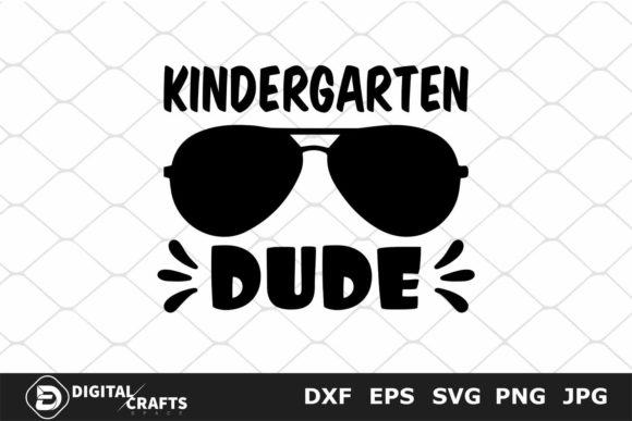 Kindergarten Dude, Back to School SVG