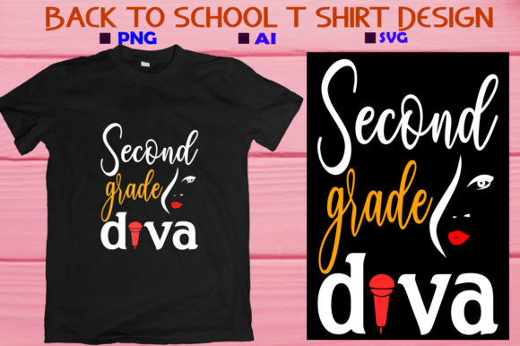 Second Grade Diva: Back to School Graphics & T-Shirt Designs